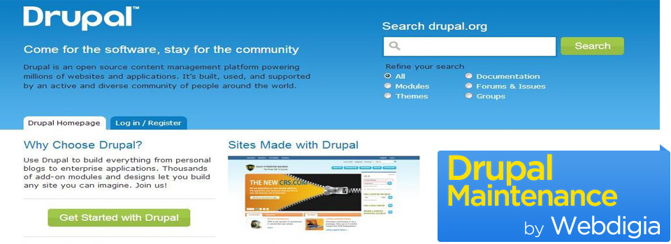 drupal support and maintenance